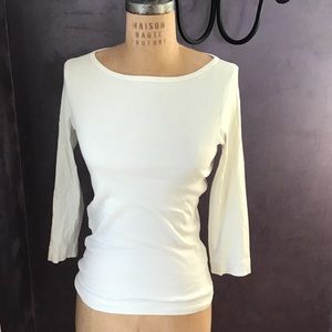 Three Dots 3/4 Sleeve Crew Neck